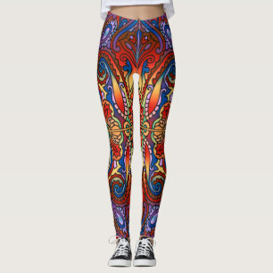 Oriental Watercolor Muster I + Ihre Ideen Leggings