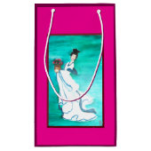 Oriental Woman Gift Bag Kleine Geschenktüte (Rückseite)
