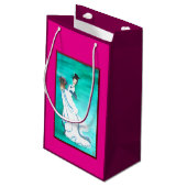 Oriental Woman Gift Bag Kleine Geschenktüte (Rückseite Schrägansicht)