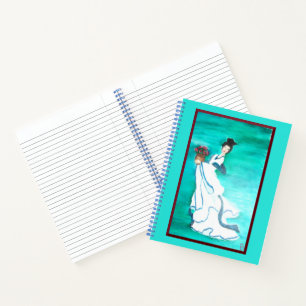 Oriental Woman Spiral Notebook Notizblock