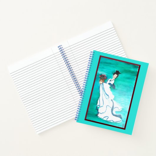 Oriental Woman Spiral Notebook Notizblock (Innenseite)