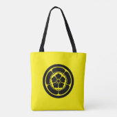 Oriental Yellow Black Oda Japan Mon Vector Art Tasche (Rückseite)