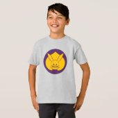 Oriental Yellow Lila Japan Rabbit Mon Art T-Shirt (Vorne ganz)