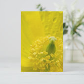 Oriental Yellow Poppy Einladung (Stehend Vorderseite)