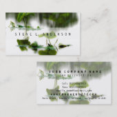 ©Oriental Zen Nature Fotografy Pond Lily Pads Visitenkarte (Vorne/Hinten)