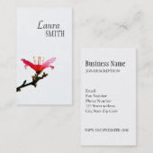 ©Oriental Zen One Single Beauty Floral Blume Visitenkarte (Vorne/Hinten)