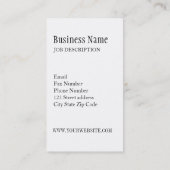 ©Oriental Zen One Single Beauty Floral Blume Visitenkarte (Rückseite)