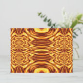 Orientale Abstrakte Einladung (Stehend Vorderseite)