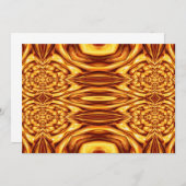 Orientale Abstrakte Einladung (Vorne/Hinten)
