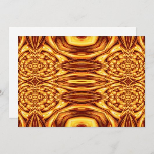 Orientale Abstrakte Einladung (Vorne/Hinten)