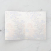 Orientale Aquarell Vintage Blume Kunst Karte (Innenseite)