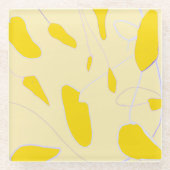 Orientale Blume Glasuntersetzer (Vorderseite)