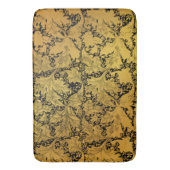 Orientale Blume Golden Floral Badematte (Vorderseite Vertikal)