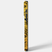 Orientale Blume Golden Floral Case-Mate iPhone Hülle (Rückseite / Links)