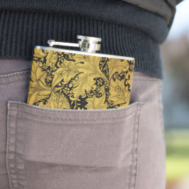 Orientale Blume Golden Floral Flachmann