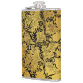 Orientale Blume Golden Floral Flachmann (Links)