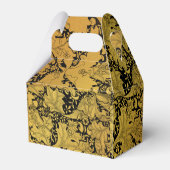 Orientale Blume Golden Floral Geschenkschachtel (Rückseite)