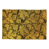 Orientale Blume Golden Floral Kissenbezug (Rückseite)