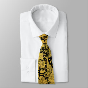 Orientale Blume Golden Floral Krawatte