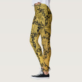 Orientale Blume Golden Floral Leggings (Links)