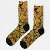 Orientale Blume Golden Floral Socken (Linkes Detail)