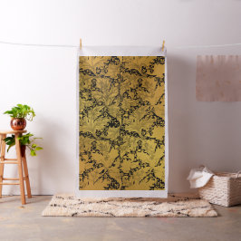 Orientale Blume Golden Floral Stoff