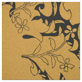 Orientale Blume Golden Floral Stoff (Muster)