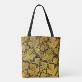 Orientale Blume Golden Floral Tasche (Rückseite)