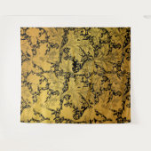 Orientale Blume Golden Floral Wandteppich (Vorderseite (Horizontal))