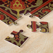 Orientale Blumendekoration mit Rahmen Muster Puzzle (Seite)