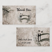 Orientale Brücke Danke Business Card Visitenkarte (Vorne/Hinten)