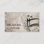 Orientale Brücke Danke Business Card Visitenkarte (Rückseite)