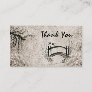Orientale Brücke Danke Business Card Visitenkarte