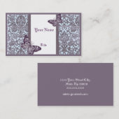 Orientale Damask(Lila)Visitenkarte Visitenkarte (Vorne/Hinten)