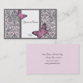 Orientale Damask(rosa)Visitenkarte Visitenkarte (Vorne/Hinten)