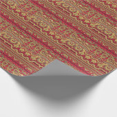 Orientale Dekoration: Abstrakte Schließung Geschenkpapier (Ecke)