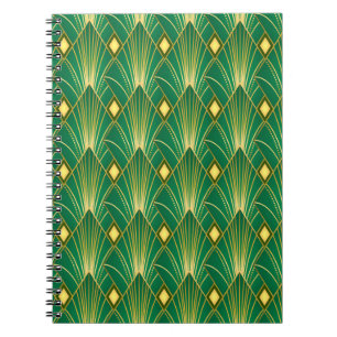 Orientale Eleganz: Art Deco Wallpaper Notizblock