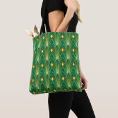 Orientale Eleganz: Art Deco Wallpaper Tasche (Von Nahem)