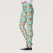 Orientale Extravagante Ventilatoren in warmen Farb Leggings (Links)