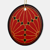 Orientale Imitate Gold Kiku Chrysanthema Keramik Ornament (Links)