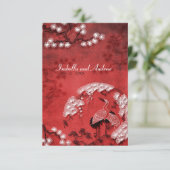 Orientale-Kräne 2 Einladung (Stehend Vorderseite)