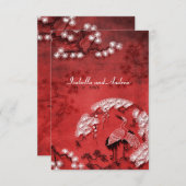 Orientale-Kräne 2 Einladung (Vorne/Hinten)