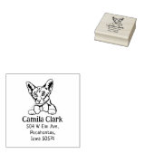 Orientale kurze Haare Rücksendeadresse Gummistempel (Stempel)