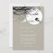 Orientale schluckt Mondschein, den asiatische Einladung (Vorderseite)