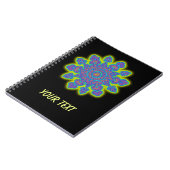 Orientale Snowflake Blume I + Ihr Backg. Ideen Notizblock (Linke Seite)