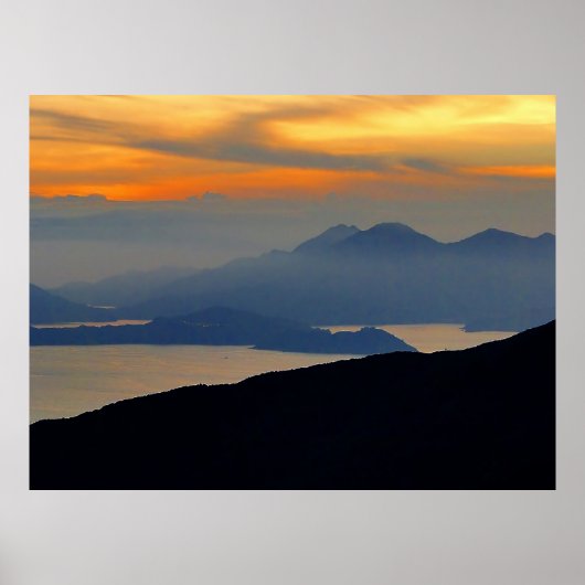 Orientaler Abend Gerahmter Druck Poster (Vorne)