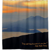 Orientaler Abend Nebel Duschvorhang (Vorderseite)