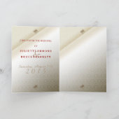 Orientaler Glamour - Hochzeitgrußkarte Dankeskarte (Innenseite)