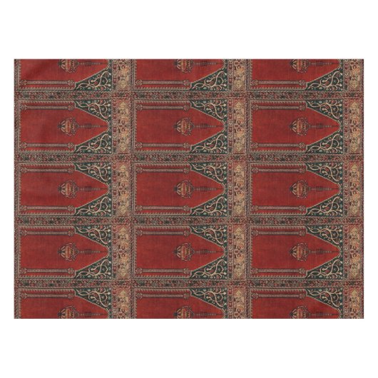 Orientales Gebetsdesign - Moschee-Innenmotiv Tischdecke (Vorderseite (Horizontal))