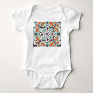 Orientales marokkanisches Fliesendesign Baby Strampler